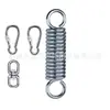 Silla Hamaca Colgante para Columpio Infantil de Alta Resistencia Negra Resorte Elevador Giratorio 360 Extensible Saco de Arena con Resorte