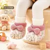 Zapatos de Bebé Invierno 0-1 Año Niños Niñas Nuevos Suela Suave Más Terciopelo Cálidos Antideslizantes Zapatos para Niños Pequeños