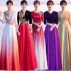 Vestido de Performance para Coro Feminino, Vestido Longo para Apresentações Estudantis, Apresentação, Competições de Recitação, Figurinos de Palco, Vestidos de Noite para Adultos e Idosos