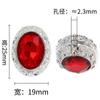 TK Transfronterizo Nueva Princesa Occidental Diamante Bola Cuentas de Nepal Rhinestone Ovalado Cuentas con Agujero Pasante Cadena para Teléfono Móvil DIY Cuentas