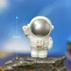 Decoração criativa para casa com tema de astronauta, figuras de resina, enfeites para decoração de bolos e acessórios de bola de cristal