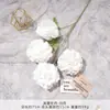 Ramo falso de simulación de color blanco terminado con flores de seda artificial para boda, fila de flores de plástico, arreglo de boda de alta calidad