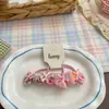 Clipes de Cabelo Doces com Contas Florais de Primavera para Crianças Elásticos de Cabelo Fofos Grampos de Cabelo de Desenho Animado com Enchimento de Algodão Cordas de Cabelo Acessórios de Cabelo
