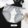 Bragas Satén Sexys de Encaje Estilo Puro Deseo para Mujer 2026 Nuevas de Malla Hueca con Triángulo de Algodón Antibacteriano en la Entrepierna para Mujer