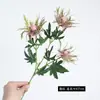 Ramo de flores de eneldo artificial de 3 puntas para arreglo de escena, decoración del hogar, flores de eneldo de alta gama para bodas, flores artificiales