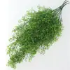 Enredadera Artificial de Sauce de Campana Dorada para Colgar en la Pared, Planta Verde Artificial Colgante para Decoración de Pared, Planta Falsa para Fondo de Hogar y Boda
