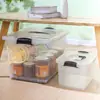Processamento e Personalização de Caixas Organizadoras Transparentes, Caixas Organizadoras de Plástico, Caixas Organizadoras para Volta às Aulas, Caixas Organizadoras tipo Sacola para Roupas e Brinquedos