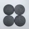Pads de Pedra Cinza para Venda no Atacado 40mm para Salões de Beleza, Moxabustão, Gua Sha e Aparelho de Moxabustão Quente, Pads de Pedra Convexos de Lado Único