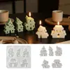 Zongbo Silicona Nuevo Producto Castillo de Halloween Molde de Silicona para Velas Casa Fantasma de Cinco Puntas Adorno Molde de Yeso