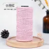 Hilo de algodón hueco de 2 mm hilo de algodón puro hilo de lana de algodón de leche tejido hilo fabricante de hilo material de hilo para tejer ganchillo DIY hecho a mano