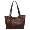 Bolsa Retro de Estampado de Leopardo Relajada Perezosa Nueva Otoño 2026 para Mujer Elegante para el Trabajo de Gran Capacidad Bolso de Hombro Único Bolso Tote