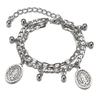 Pulsera de monedas de oso de metal estilo cool Mushang personalizada para mujer diseño punk pulsera con relieve de Jesús MS465