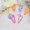 Versión coreana de lentejuelas de color fluorescente accesorios pinza para el pelo de cola de pez bebé accesorios pinza BB para bebé materiales para accesorios para el pelo
