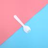 Tenedor desechable grueso para pastel, cuchara de postre, tenedor de fruta, tenedor de helado de plástico esmerilado, embalaje individual