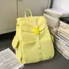 Mochila Ice Mist Azul Claro com Aba e Múltiplos Bolsos para Casais, Estilo Descontraído para Viagens ao Ar Livre e Ciclismo, Disponível em Tamanhos Pequeno e Grande