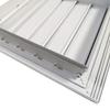 Ventilador de rejilla auto-colgante de aleación de aluminio, ventilador de rejilla auto-ventilado, ventilador de rejilla de movimiento de aire, rejilla de puerto, rejilla auto-colgante
