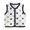 Colete de bebê de 0 a 2 anos, outono e inverno, acolchoado, masculino e feminino, colete de algodão para bebê