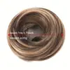 Peluca de Moño Recto de Alta Elasticidad para Cabello para Comercio Exterior en Europa y América, Nuevo Moño de Fibra Sintética Voluminizador Esponjoso Sin Costuras