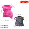 Vaso de Flor de Elefante DIY Transfronteiriço Porta-Canetas Molde de Silicone Animal Fofo Vela Aromática Gesso Ornamento Decoração de Cabeceira