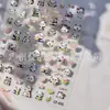 Pegatinas Populares de Arte de Uñas Xiaohongshu Aspecto de Alta Gama Lindo Panda DIY Estampado Estereoscópico 5D Decoración de Arte de Uñas