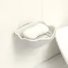 Estante de Almacenamiento para Baño con Ventosa Jabonera Sin Taladro Pegatina Fuerte Sin Marcas Estante de Drenaje Caja de Drenaje Doble Capa