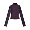 Desenhada com Senso de Estilo, Blusa Base Vazada Costas Nuas para Mulheres, Novo Top de Gola Alta Meio-Alta Estilo Garota Spicy Americano para Primavera de 2026