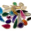 Pingente de peça de paisagem de ágata, ornamentos de corrente de suéter, cor natural, peça de carrilhão de vento de ágata, peças de ágata, ornamentos, ornamentos