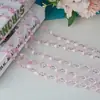 Cortina de contas de cristal para casamento em acrílico corrente de contas decoração de teto de palco para cena de casamento cordão de contas divisória de contas octogonais