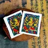 Promoção Quente Xizang Nepal Pura Pintura à Mão Mahejita Dewi Imperatriz Dharma Núcleo de Cartão 4*5