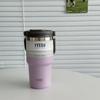 Taza de vacío Taishuo con asa para mujer, gran capacidad, taza de café de acero inoxidable, taza de agua para coche, taza de aspecto atractivo para hombres y niñas