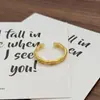 Anel Minimalista Vintage Liso Estreito Francês Retrô Escovado Geométrico Irregular Personalidade Anel para Mulheres