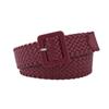 Cinturón ancho tejido de color caramelo con hebilla cuadrada decorativa dulce de estilo coreano de nueva moda para mujer, venta al por mayor