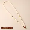 Corrente Pendente Original de Jade Branco Bodhi Aventurina Amuleto de Três Budas Pendurados Corrente Estilo Chinês Corrente Pendente Multiuso Corrente Pendente Única para Thangka