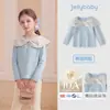 Ropa para Bebés Jellybaby Niños Grandes Tops Franceses Ropa de Otoño para Niños 2026 Nuevo Estilo de Otoño Camisetas de Manga Larga para Niñas