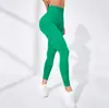 Pantalones de Yoga Transfronterizos para Mujer, de Cintura Alta, Levanta Glúteos, Absorbentes de Humedad, de Secado Rápido, Sensación de Piel Desnuda para Yoga, Elásticos, Ajustados, Control de Abdomen, Leggings de Fitness