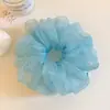 Scrunchie de Malha com Estampa de Leopardo e Bolinhas Estilo Preguiçoso Coreano, Elástico Leve, Respirável, Prendedor de Rabo de Cavalo com Vibe de Primavera e Verão