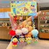 Llavero Auténtico de la Serie de Anime Crayon Shin-Chan Muñeco Figura Colgante Pequeño para Parejas y Mejores Amigos Colgante para Bolso
