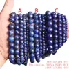 Joyería Shixi Lapis Lázuli Natural Semicabado Accesorios para Joyería DIY Cuentas Sueltas Cuentas en Hilo Lapis Lázuli
