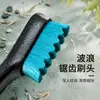 Cepillo de cerdas finas para manualidades con mango de color caramelo, patrón de tablero de ajedrez, cepillo para limpiar ranuras, juego de cepillos pulidores de nogal y Bodhi