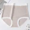 Pantaletas de algodón clase A de cintura alta para maternidad, pantaletas de algodón sin teñir, sin costuras, con sensación de segunda piel, para el embarazo, pantalones de maternidad con soporte para el abdomen en el embarazo medio-tardío
