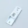 Soporte para accesorio de cortina, tapón final de riel, clip interno de acero inoxidable, cabezal de bloqueo superior para accesorio de riel eléctrico