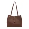 Bolsa Tote Casual Retro para Mujer, Nuevo Estilo Otoño e Invierno, Bolso de Hombro Versátil para el Trabajo, Bolso de Mano con Textura de Alta Calidad