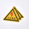 Placa de Sinalização Poste de Energia Placa de Número Placa de Alumínio Aço Inoxidável Acrílico PVC Sinalização Refletiva Segurança de Gás Produção Aviso