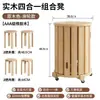Los taburetes de madera maciza se pueden apilar para uso doméstico, usar como taburetes apilables de combinación de almacenamiento, taburetes pequeños para restaurantes y como taburetes de repuesto para invitados en la mesa de centro.