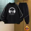 Conjunto de Invierno Personalizado para Niños 2026 Nuevo Conjunto de Dos Piezas Deportivo con Forro de Felpa Fresco y Elegante para Niños