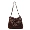 Bolso Tote Acolchado Retro con Cadena para Commuter para Mujer 2025 Otoño Nuevo Versátil Moda Popular de Hombro Cruzado