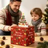 Caja de Regalo Navideña para Sacar Dinero Papá Noel Árbol de Navidad Caja Sorpresa Creativa Regalo para Fiesta Navideña