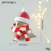 Nuevo Colgante de Plástico en Polvo Pegajoso Rojo Rojo y Blanco Colores en Polvo Colgante de Dibujos Animados Decoración para Colgar en Árbol de Navidad Ventana Stock Listo