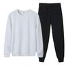 Fábrica atacado primavera e outono camisola terno masculino tendência coreana em torno do pescoço simples solto esportes lazer terno de duas peças