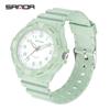 Sanda Reloj Popular para Pareja Reloj de Moda Casual Reloj de Cuarzo Luminoso Resistente al Agua Fábrica de Origen Dropshipping Venta al por Mayor
